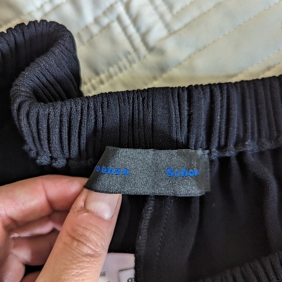 PROENZA SCHOULER Black Luxury Elastic Waistband Leg Palazzo Ankle Pants Size 6 - Picture 8 of 12